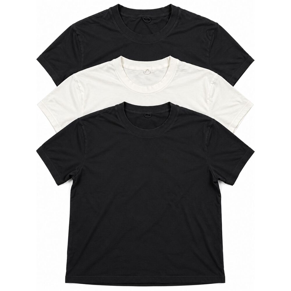 Lot of 3 Lululemon Men's Short Sleeve T-Shirts Size Large  Black + White